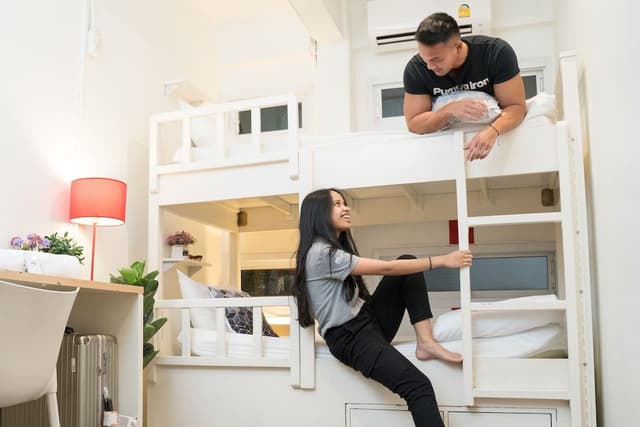 Private Twin Bunk with Shared Bathroom