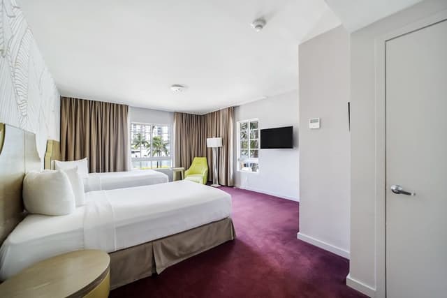 Standard Double Room, 2 Double Beds, Private Bathroom (Self check-in)