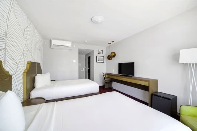 Standard Double Room, 2 Double Beds, Private Bathroom (Self check-in)