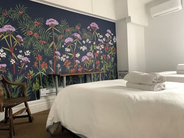 Economy Double or Twin Room, 2 Queen Beds, Non Smoking, Shared Bathroom