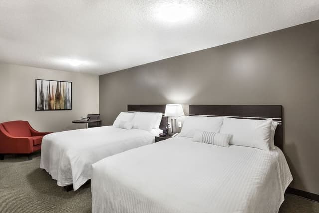 Basic Double Room, 2 Double Beds, City View