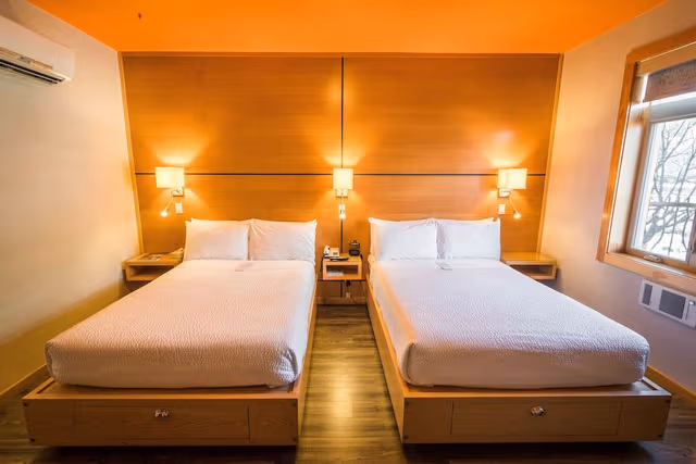Deluxe Quadruple Room, 2 Double Beds, Mountain View