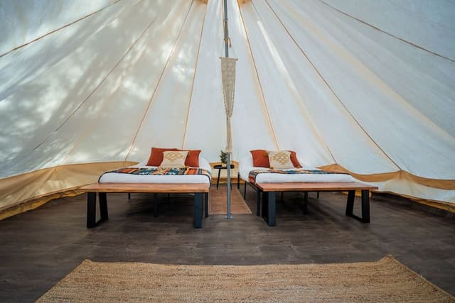 Glamping Canvas Bell Tent (walk-in)
