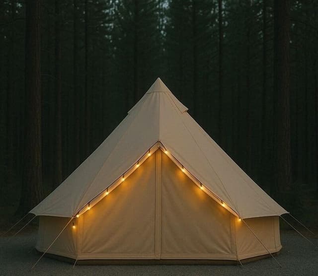 Glamping Canvas Bell Tent (walk-in)