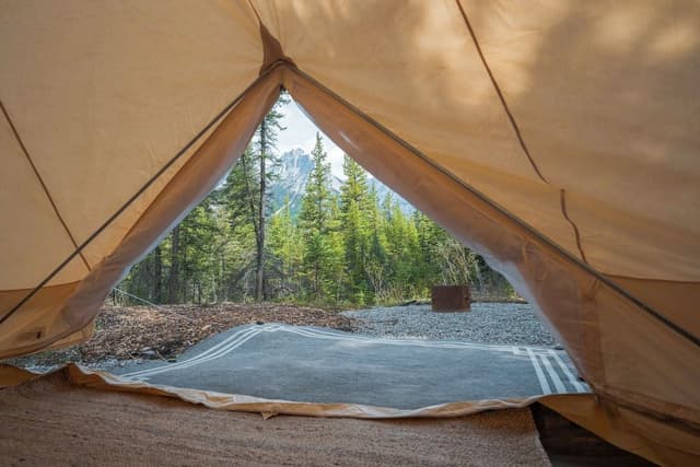 Glamping Canvas Bell Tent (walk-in)
