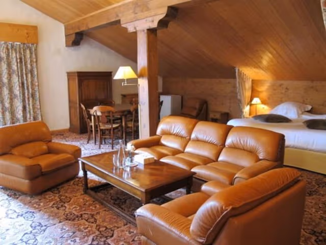 Superior room large balcony with fireplace