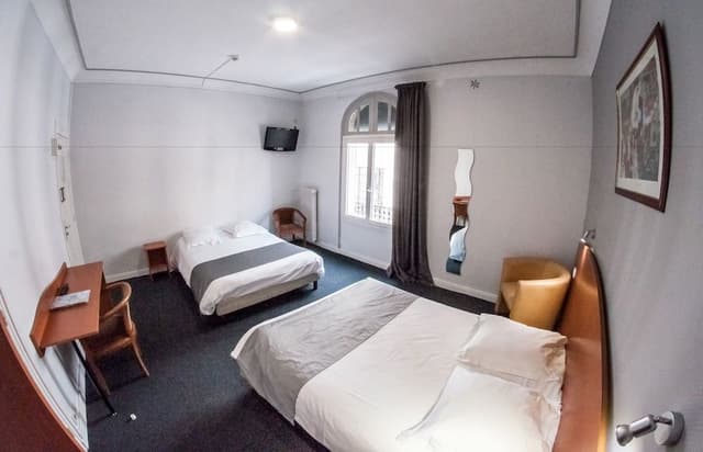 Family Room, One Double and Two Single Beds