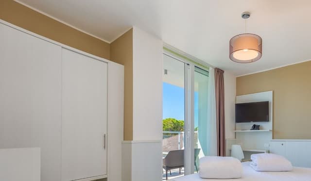 Quadruple Room, 1 Queen Bed with Sofa bed, Partial Sea View