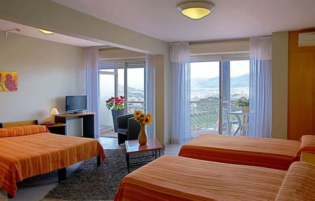 Standard Quadruple Room, Balcony, Pool View