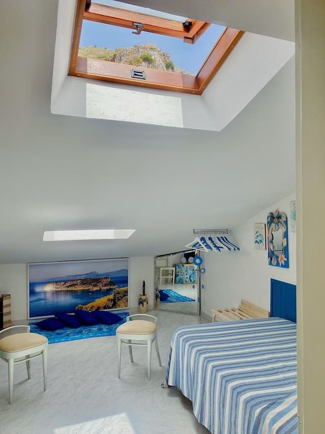 Twin room in mansard with external private bathroom