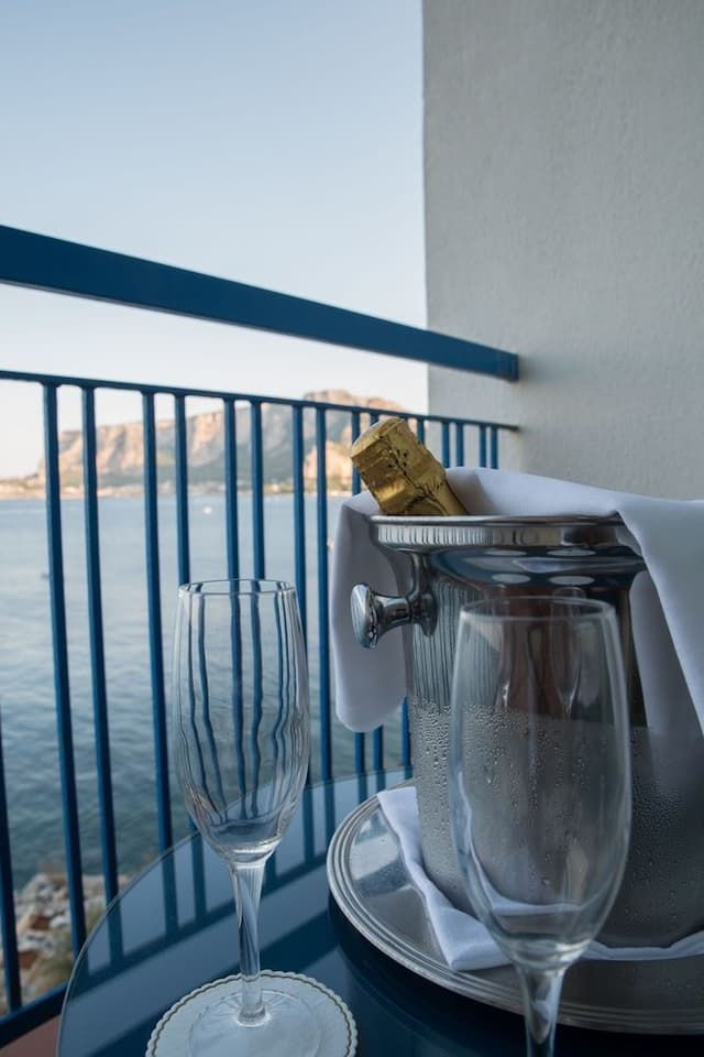 Double Room, Sea View (Blue)