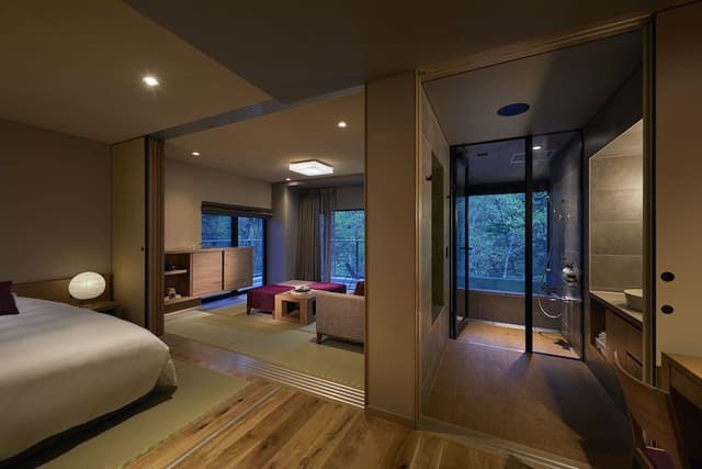Japanese Suite Room with Private Hot spring  [Kurenai with Balcony] 58sqm, Non Smoking