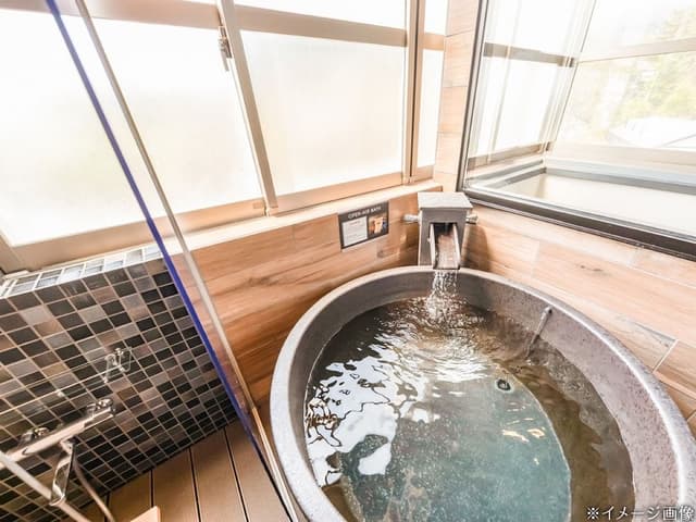 [Western Jr Suite with Loft] Private Open-air Bath
