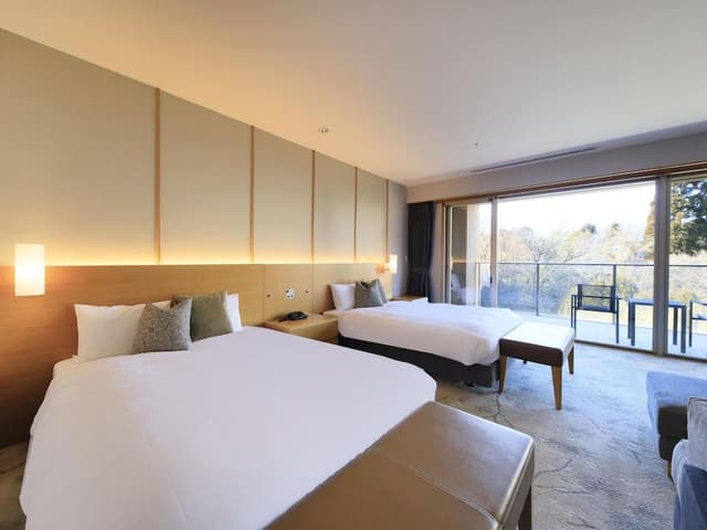 Western-style wide deluxe room with indoor hot spring(3 persons max.), Non Smoking