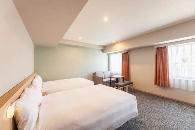 [Renovated] Premium + Sofa Twin Room, Non Smoking (Sofa used as a bed only for 3 guests)