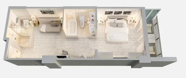 Suite, 1 King Bed with Sofa bed (Bay Front)