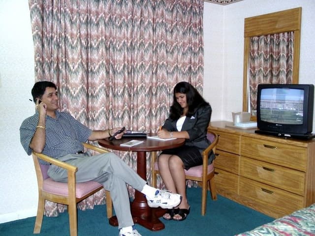 Family Room, Refrigerator & Microwave
