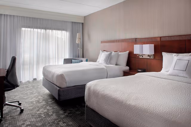 Room, 2 Double Beds (Mobility/Hearing Access, Roll-in Shwr)