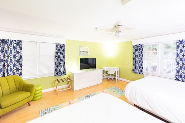 Family Quadruple Room, 2 Queen Beds, Non Smoking, Ground Floor