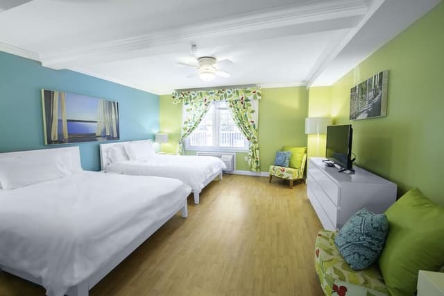Family Quadruple Room, 2 Queen Beds, Non Smoking, Ground Floor