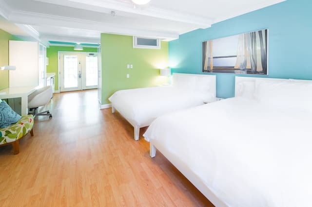 Family Quadruple Room, 2 Queen Beds, Non Smoking, Ground Floor
