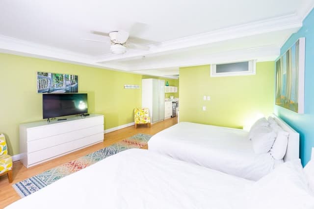 Family Quadruple Room, 2 Queen Beds, Non Smoking, Ground Floor
