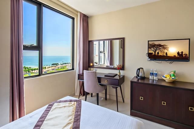 Deluxe Single Room, 2 Double Beds, Sea View