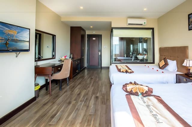 Family Quadruple Room, 2 Double Beds, City View