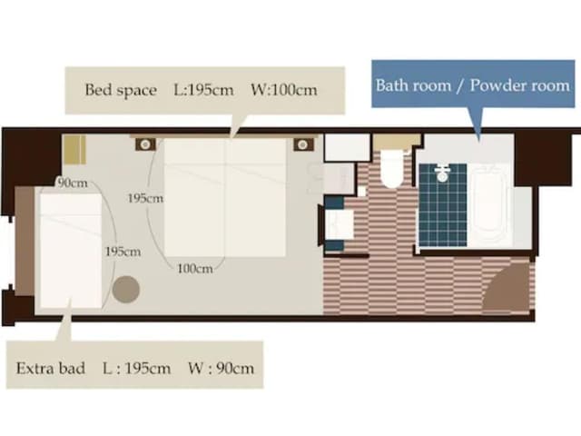 Executive Deluxe Corner Room, Triple, Non Smoking (27sqm, 3 beds)