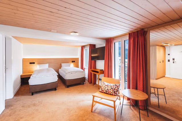 Deluxe double room Eiger View with balcony