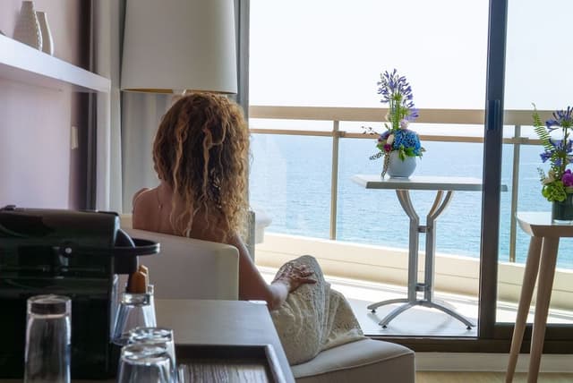 Deluxe Room, 1 King Bed, Terrace, Sea View