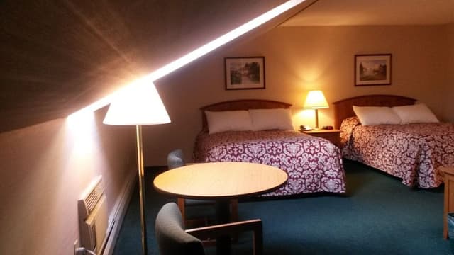 Standard Room, 2 Queen Beds features Skylight Window (3rd Floor Stair Access Only) No Pets Allowed