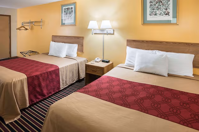 Standard Room, 2 Queen Beds, Refrigerator & Microwave