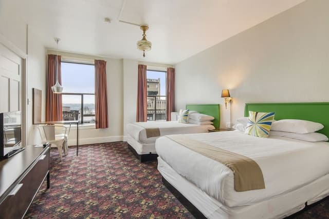 Standard Room, 2 Queen Beds, Private Bathroom, No Air Conditioning