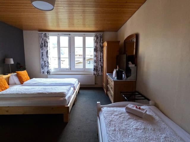 Classic Triple Room, Multiple Beds, Private Bathroom, Mountain View
