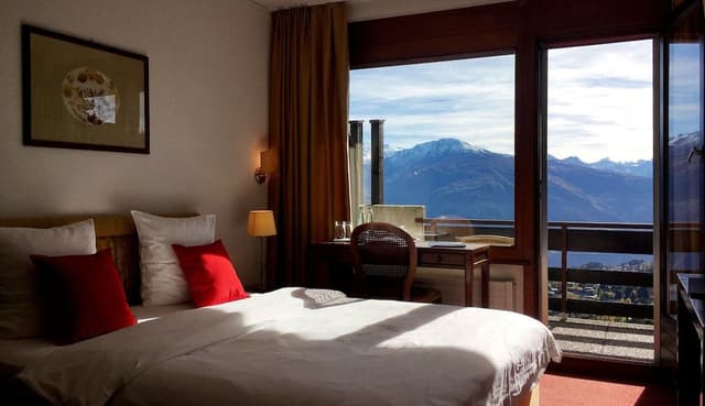 Double Room Single Use, Balcony, Mountain View