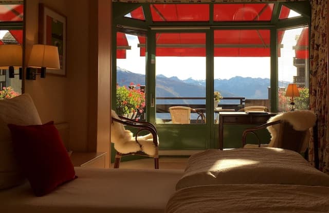 Deluxe Double or Twin Room, Balcony, Mountain View