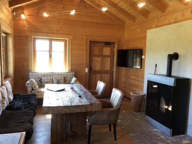 Luxury Chalet, 1 Bedroom, Fireplace, Pool View