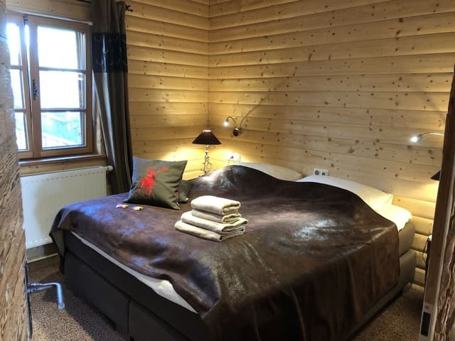 Luxury Chalet, 1 Bedroom, Fireplace, Pool View