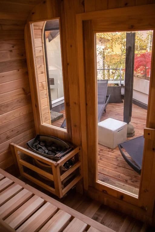 Maisonette suite with outdoor sauna