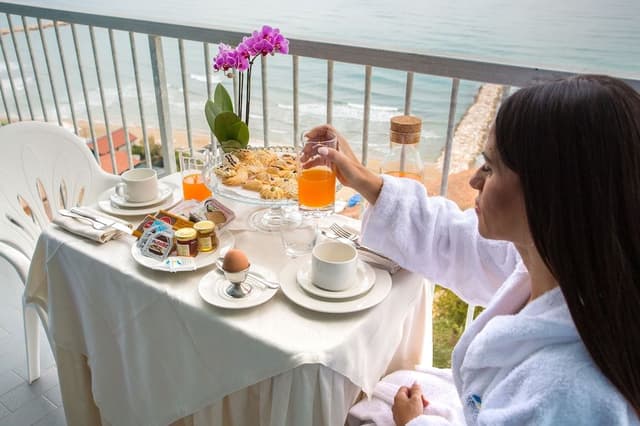 Standard Double Room Single Use, Balcony, Sea View