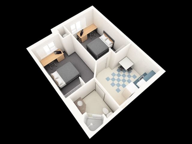 Two Bedroom Suite, Two Double Beds