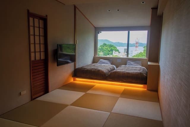 Executive Quadruple Room, 1 Bedroom, Private Bathroom, Ocean View (With open-air bath, Wi-Fi)