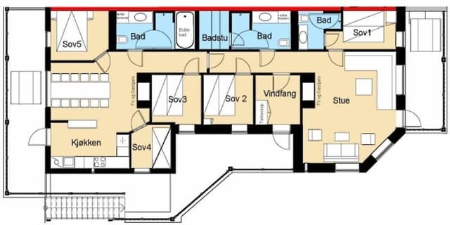 Family Apartment, 5 Bedrooms, Sauna, Slope side