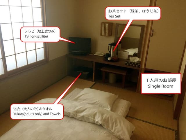 Japanese Style Single Room, Shared Bathrrom