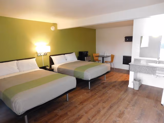 Deluxe Room, 2 Queen Beds, Non Smoking, Refrigerator & Microwave