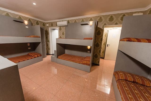 Bed in 5-Bed Dormitory Room - 1 single bed and 2 bunk beds (5 single beds)