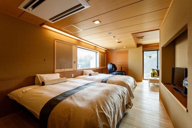 Japanese Western Room with Twin Beds, Open Air Bath, Non Smoking