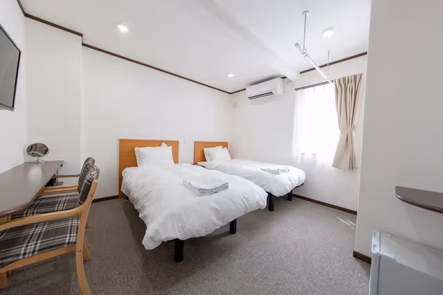 Economy Twin Room, Non Smoking, Refrigerator (2 Single Beds Or 1 King Bed)