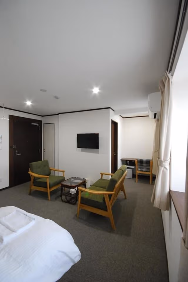 Basic Triple Room, Non Smoking, Refrigerator (2 Single Beds and 1 Futon Or 1 King Bed and 1 Futon)